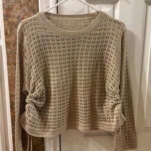 Women's Beige Knit Sweater